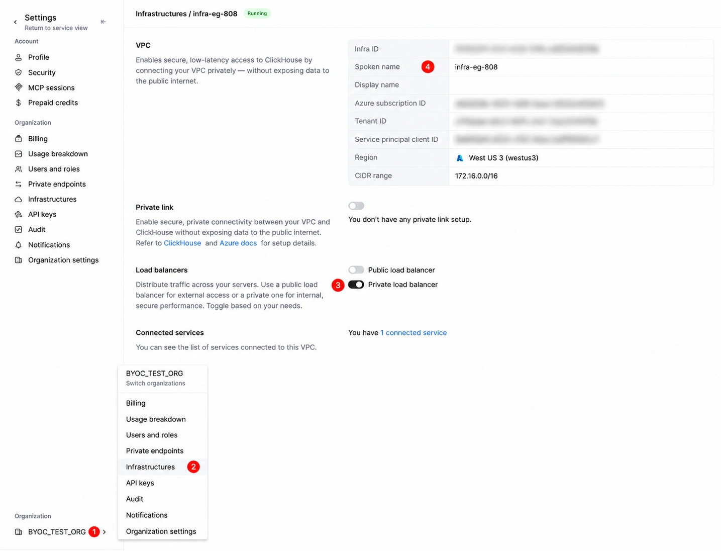 BYOC – Activer le répartiteur de charge privé