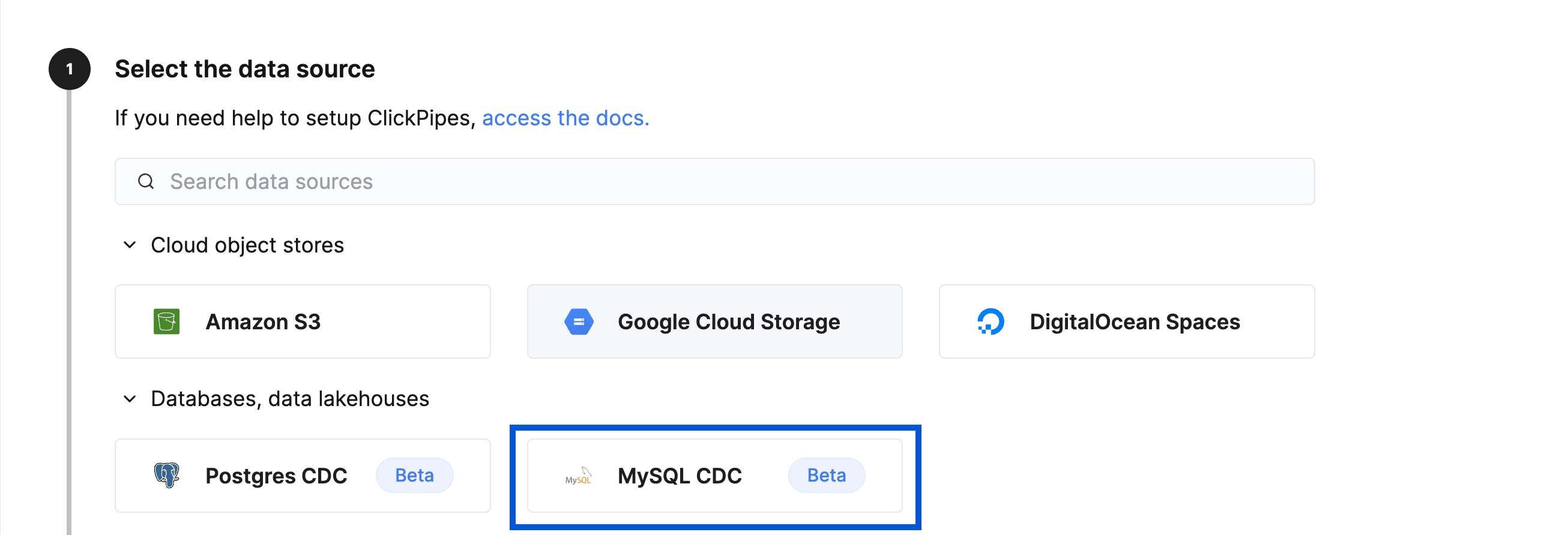选择 MySQL