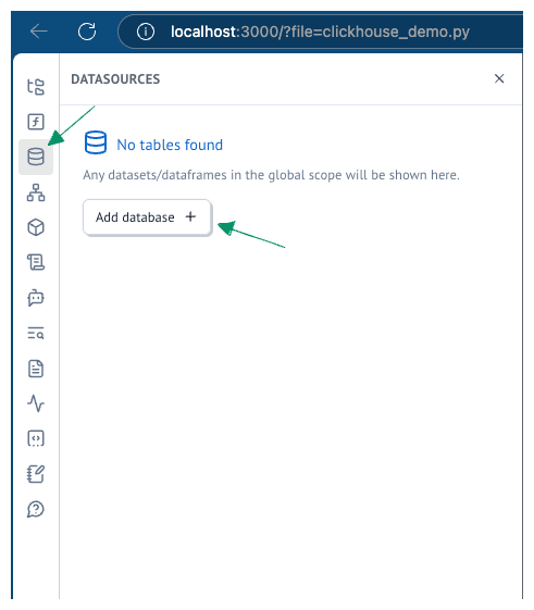 Add a new database