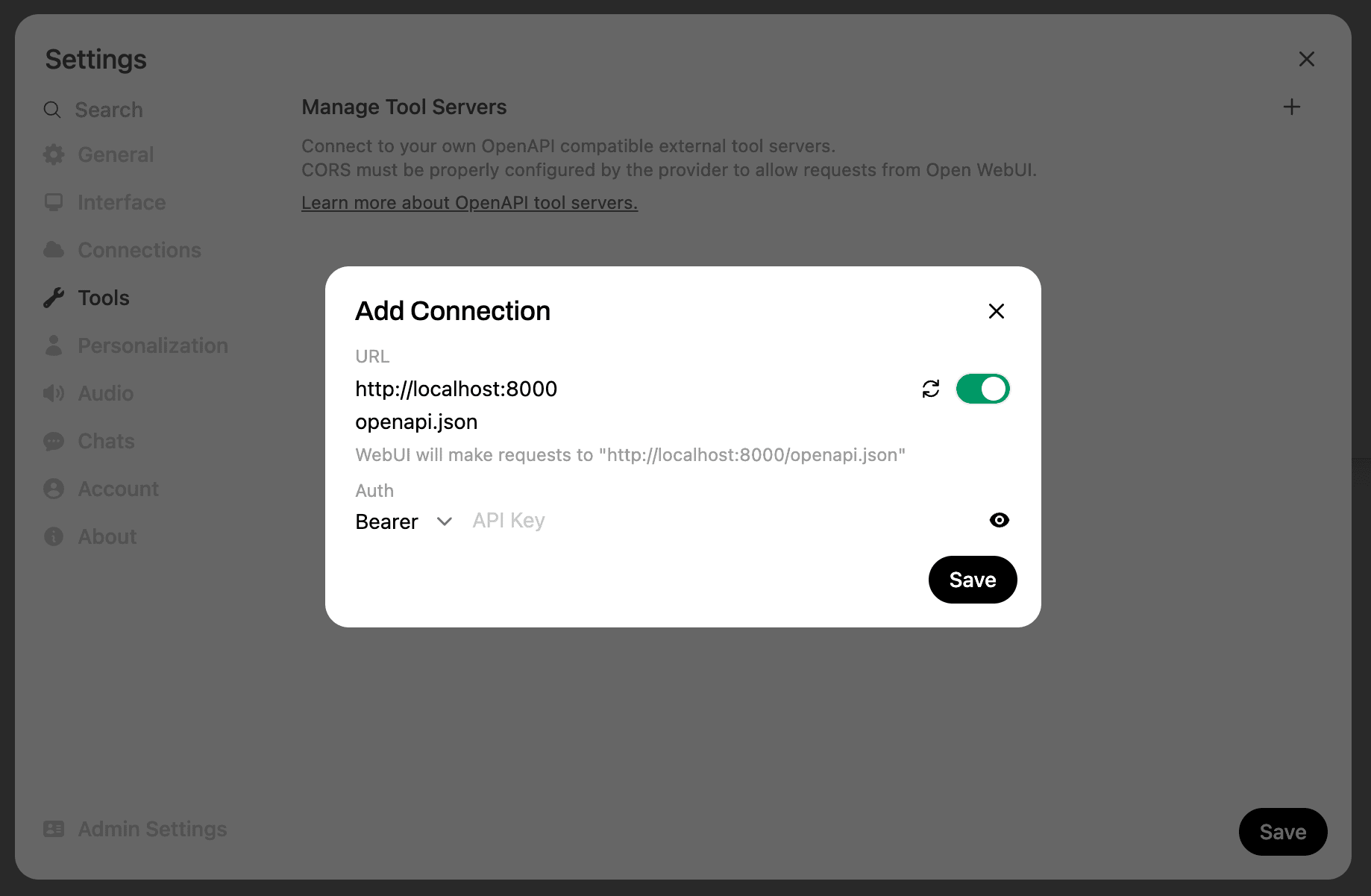 Open WebUI tool